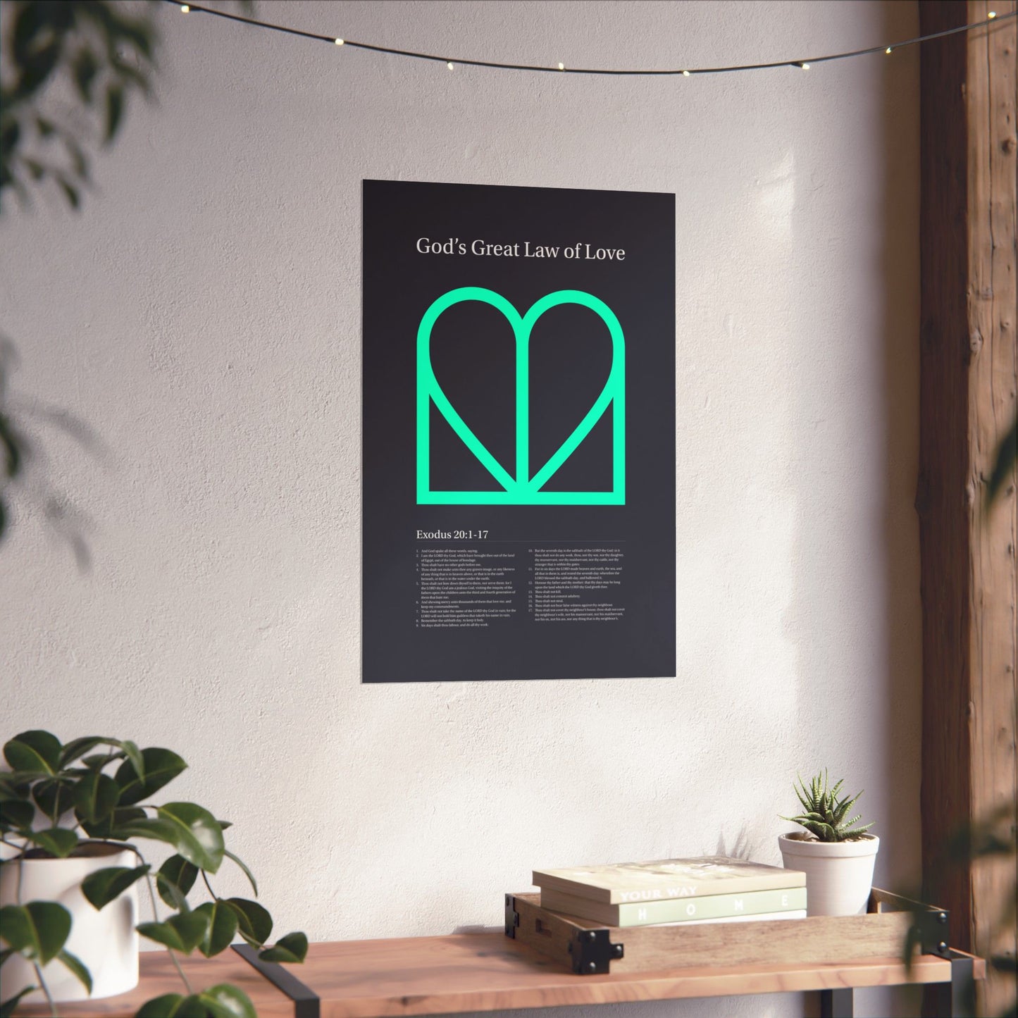 The Ten Commandments Poster (KJV)