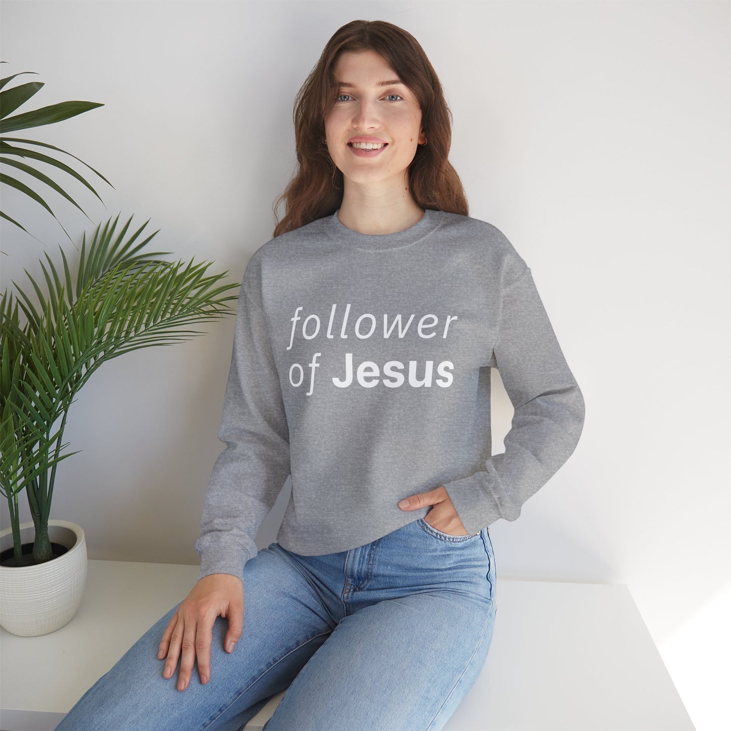 Follower of Jesus Heavy Blend™ Crewneck Sweatshirt