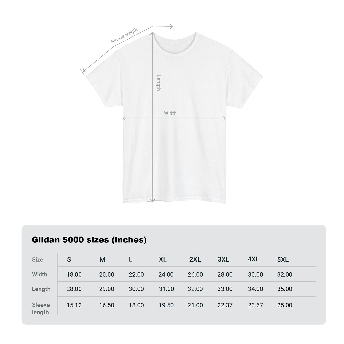 Heavy Cotton Tee — 12 Colors