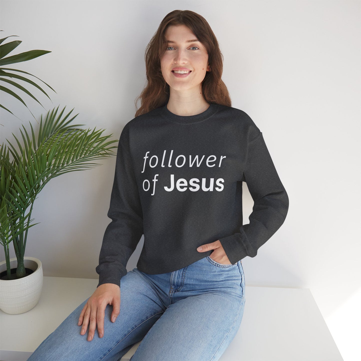 Follower of Jesus Heavy Blend™ Crewneck Sweatshirt