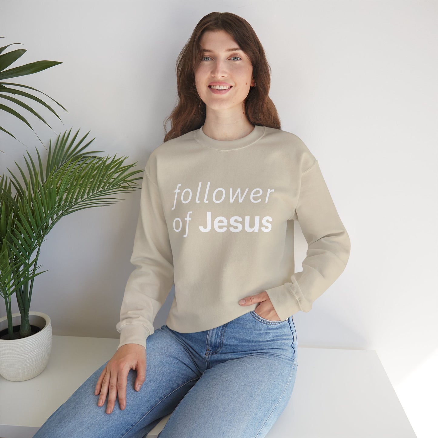 Follower of Jesus Heavy Blend™ Crewneck Sweatshirt